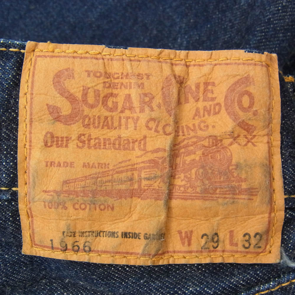 SUGAR CANE シュガーケーン 1966 モデル 14oz Denim スタンダード デニム パンツ インディゴブルー系 229【中古】