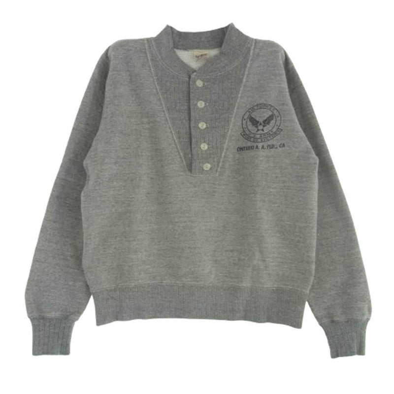 Buzz Rickson's バズリクソンズ U.S AIR FORCE ヘンリーネック スウェット シャツ グレー系 S【中古】