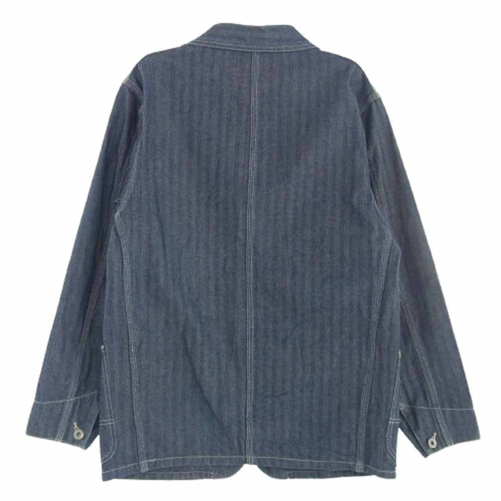 グランドオールズ ヘリンボーン カバーオール ジャケット インディゴブルー系 36/38【中古】