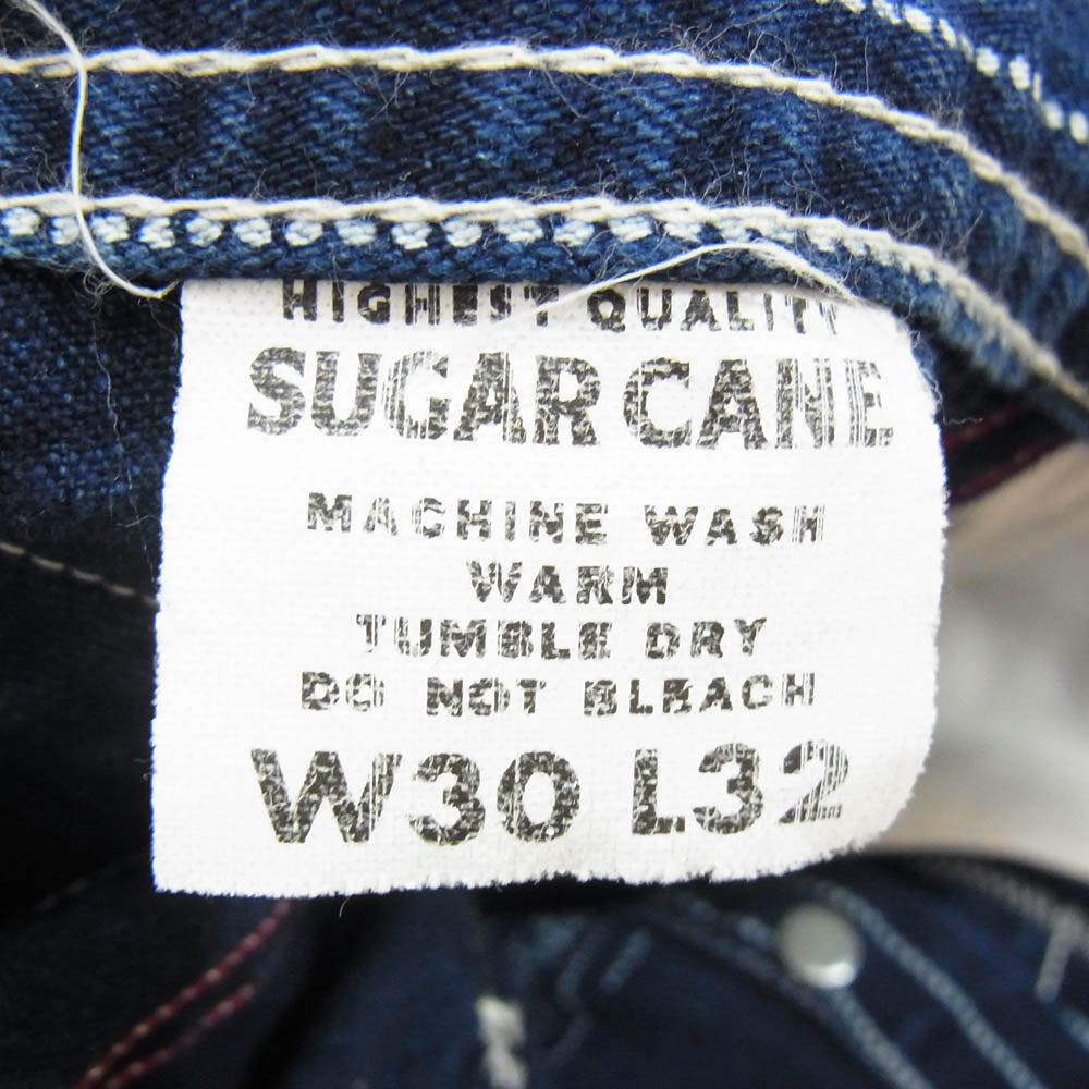 SUGAR CANE シュガーケーン SC40786 9oz WABASH STRIPE ENGINEER PANTS ウォバッシュ エンジニア パンツ ネイビー系 30【中古】