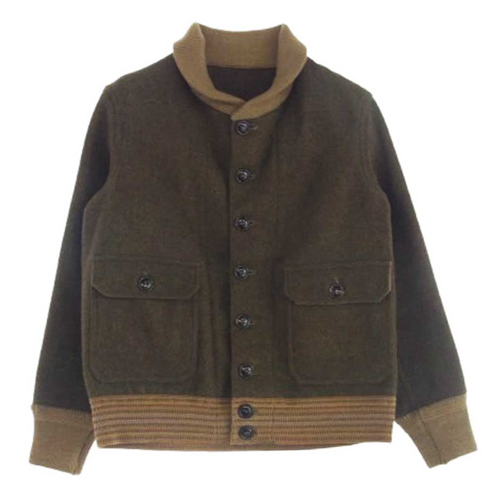WAREHOUSE ウエアハウス 日本製 A-1 STYLE WOOL JACKET ウール ジャケット ブラウン系 36【中古】