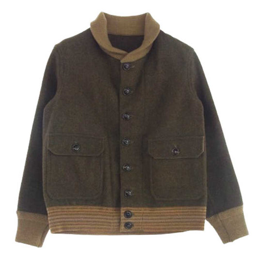 WAREHOUSE ウエアハウス 日本製 A-1 STYLE WOOL JACKET ウール ジャケット ブラウン系 36【中古】