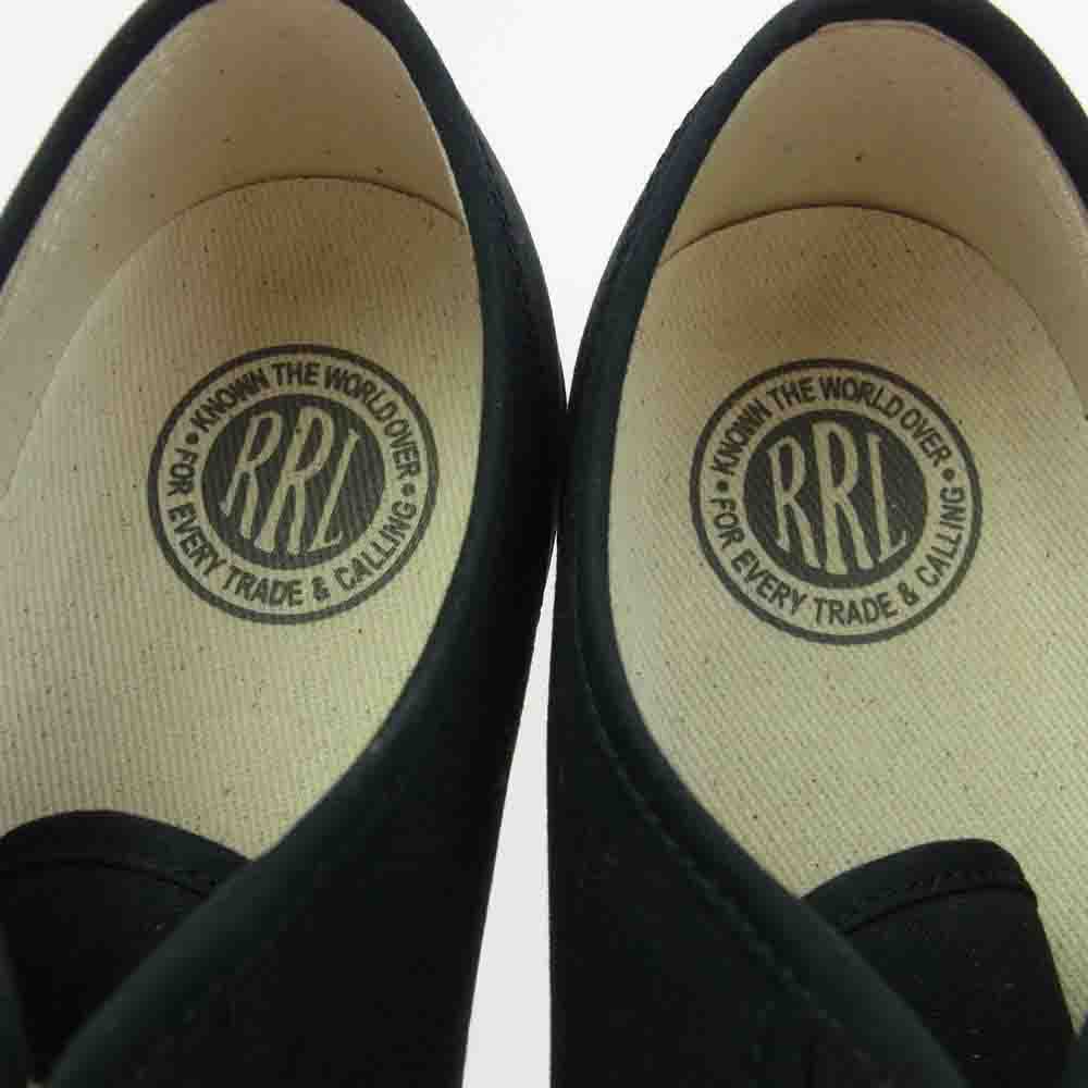 RRL ダブルアールエル MARRFTW0CT20004 キャンバス ローカット スニーカー ブラック系 11D【新古品】【未使用】【中古】
