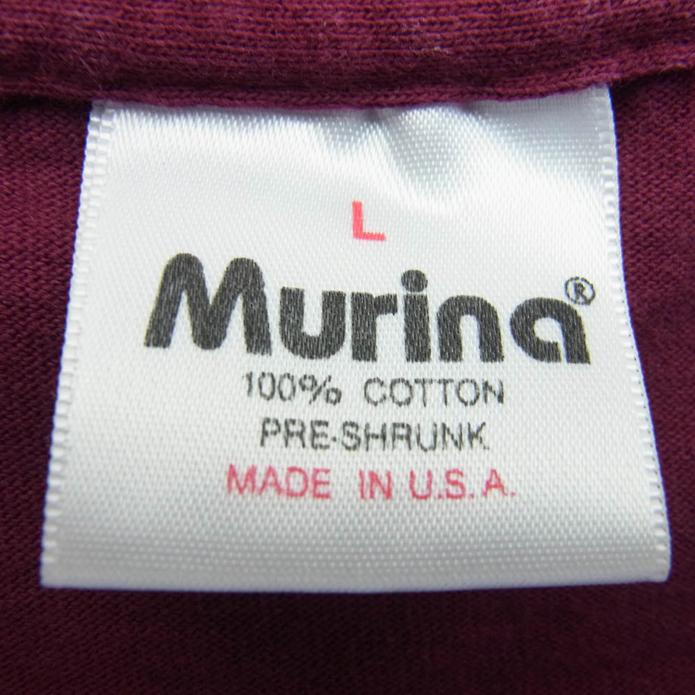 ヴィンテージ ヴィンテージ USA製 90s Murina タグ KORN バンド シングルステッチ 半袖 Tシャツ ワインレッド系 L【中古】