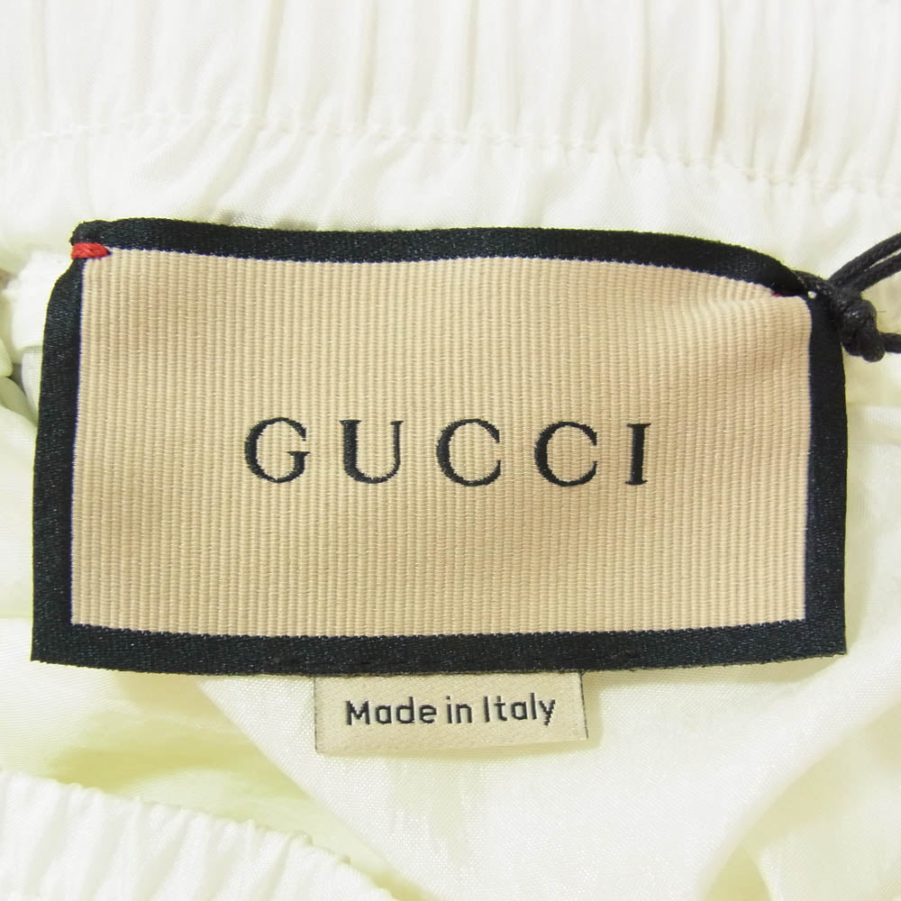 GUCCI グッチ 678653 XJDYH9061 BERMUDA バミューダ ナイロン ショーツ ショート ハーフ パンツ ホワイト系 XXS【極上美品】【中古】