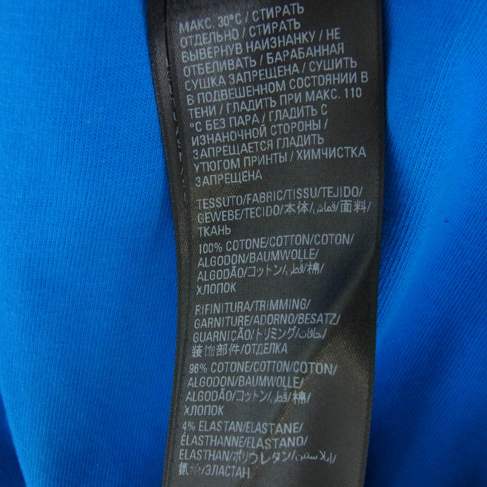 BALENCIAGA バレンシアガ 23SS 739101 TNVA6 × adidas アディダス Stripe Tee 3ストライプ ロゴプリント オーバーサイズ 半袖 Tシャツ ブルー系 3【極上美品】【中古】