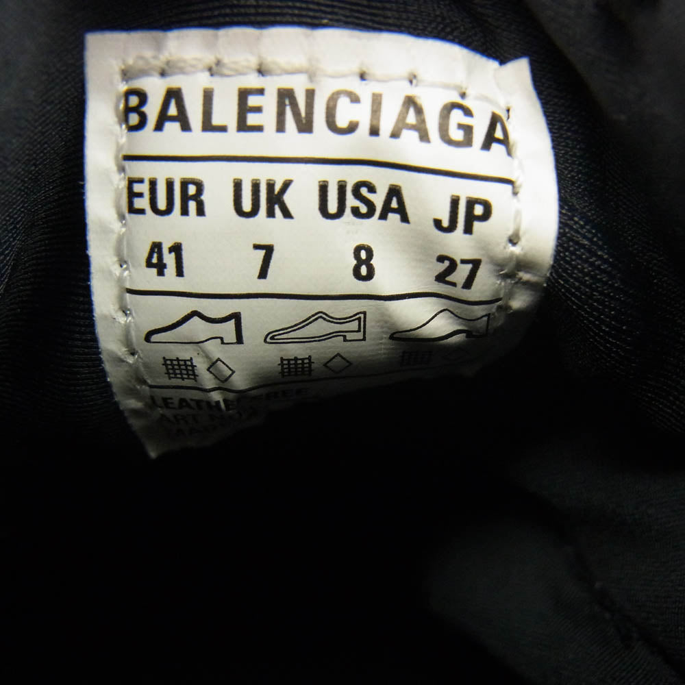 BALENCIAGA バレンシアガ 617535 W2CB1 Tyrex タイレックス バイカラー ローカット スニーカー ブラック系 ホワイト系 41【美品】【中古】