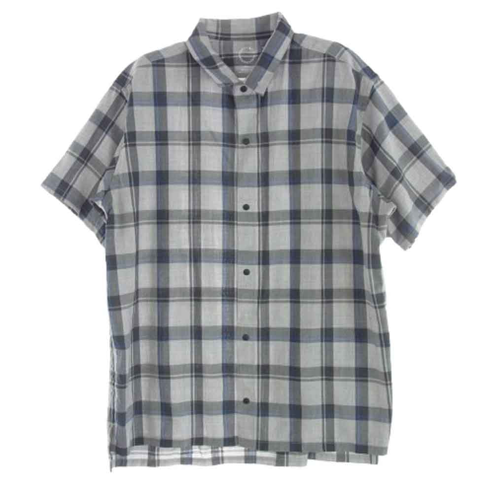 Merino Short Sleeve Shirt オリーブチェック 山と道 Merino Short Sleeve Shirt オリーブチェック 山と道 Merino