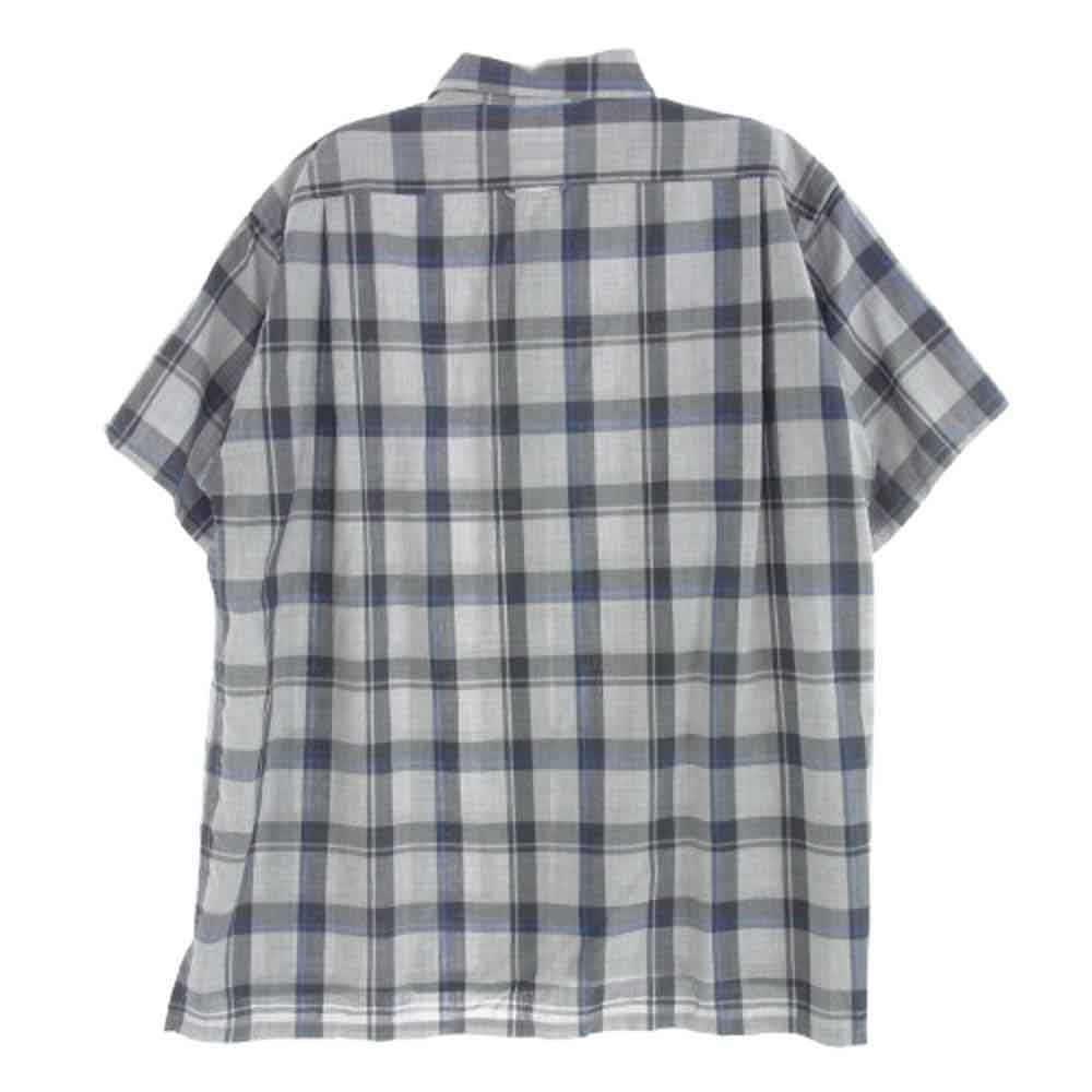 山と道 Merino Short Sleeve Shirt メリノウール チェック柄