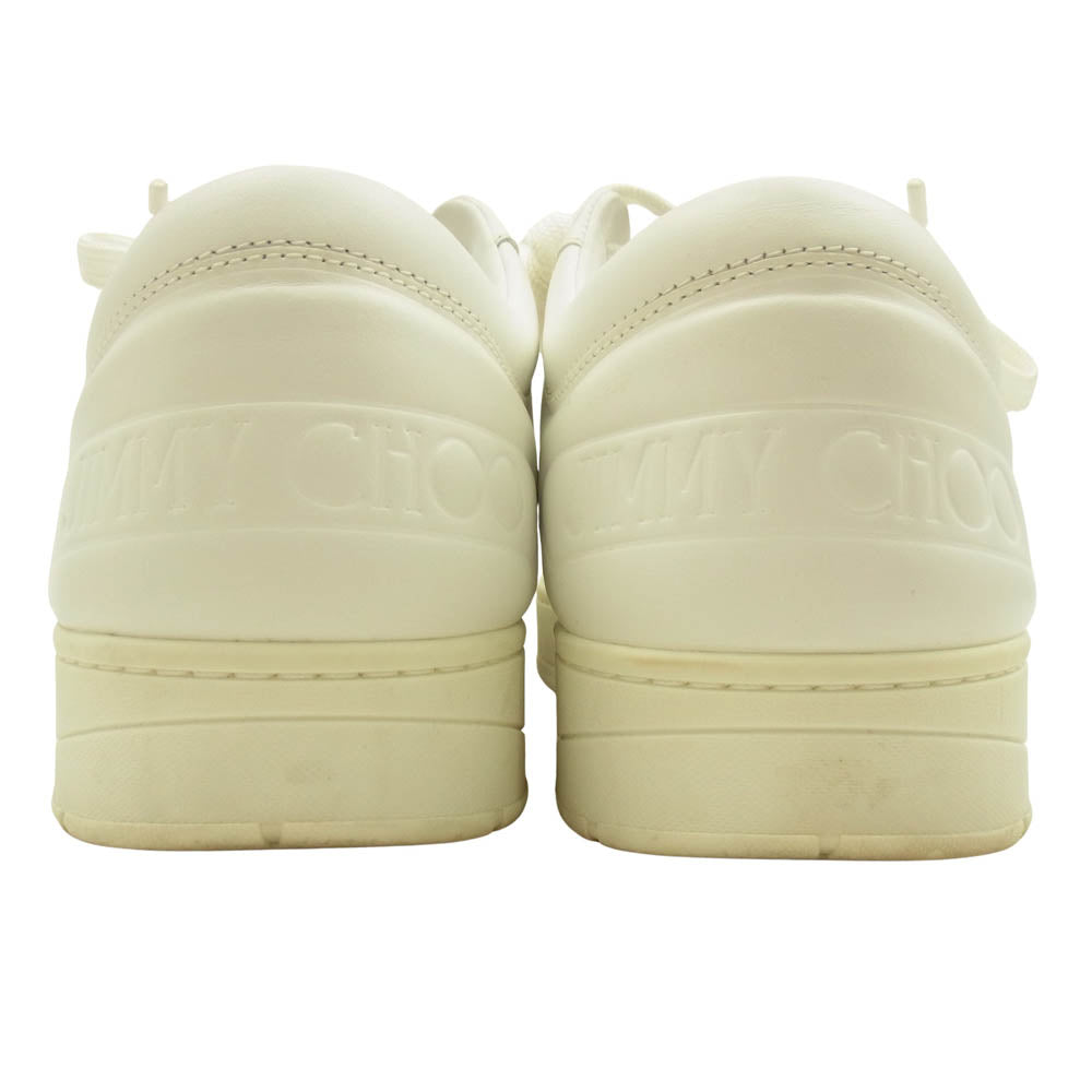 JIMMY CHOO ジミーチュウ HAWAII/M ハワイ スター ローカット スニーカー ホワイト系 42【中古】