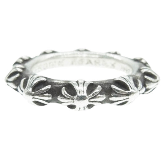 CHROME HEARTS クロムハーツ（原本無） CROSS BAND RING クロス バンド リング シルバー系 24号【中古】