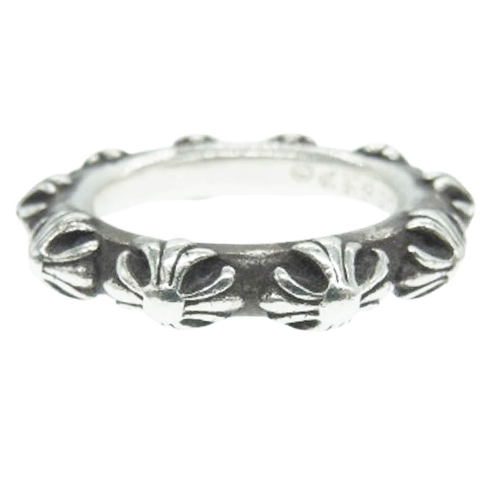 CHROME HEARTS クロムハーツ（原本無） CROSS BAND RING クロス バンド リング シルバー系 24号【中古】