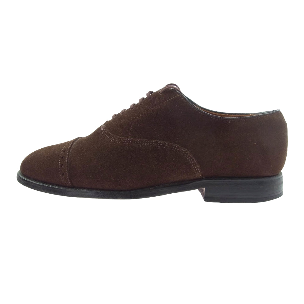 ALLEN EDMONDS アレンエドモンズ 42481 Byron パンチキャップトゥ スエード レザーシューズ ブラウン系 7【中古】