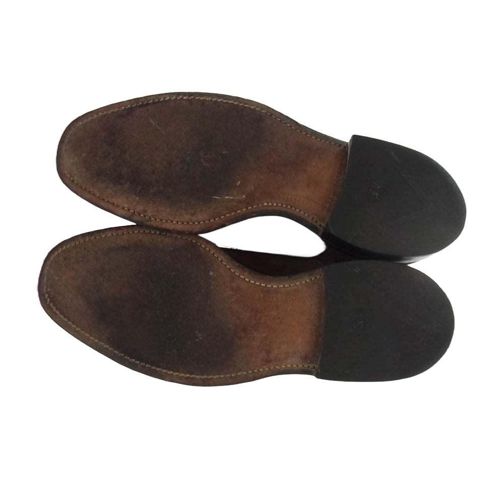 ALLEN EDMONDS アレンエドモンズ 42481 Byron パンチキャップトゥ スエード レザーシューズ ブラウン系 7【中古】