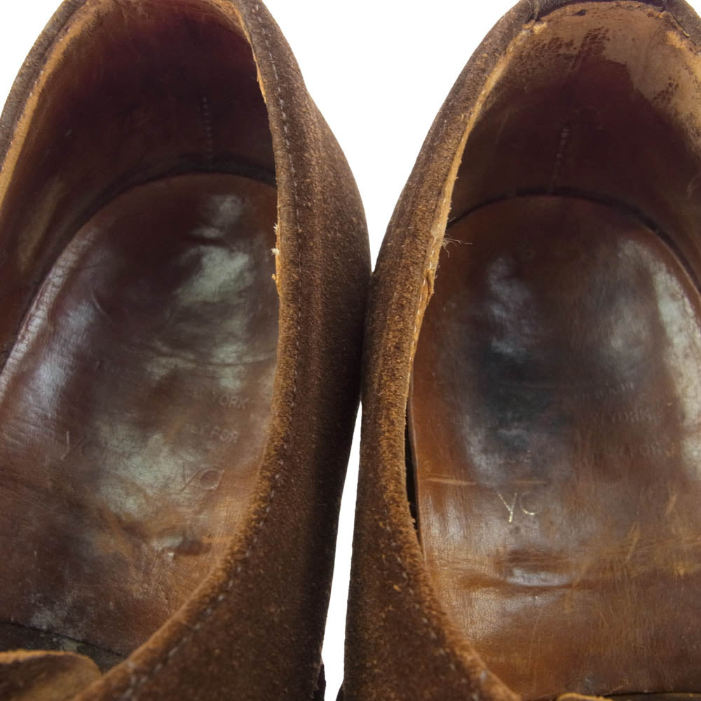 CHURCH'S チャーチ × YANAGIYA ヤナギヤ CONSUL コンサル ストレートチップ スエード レザーシューズ ブラウン系 7【中古】