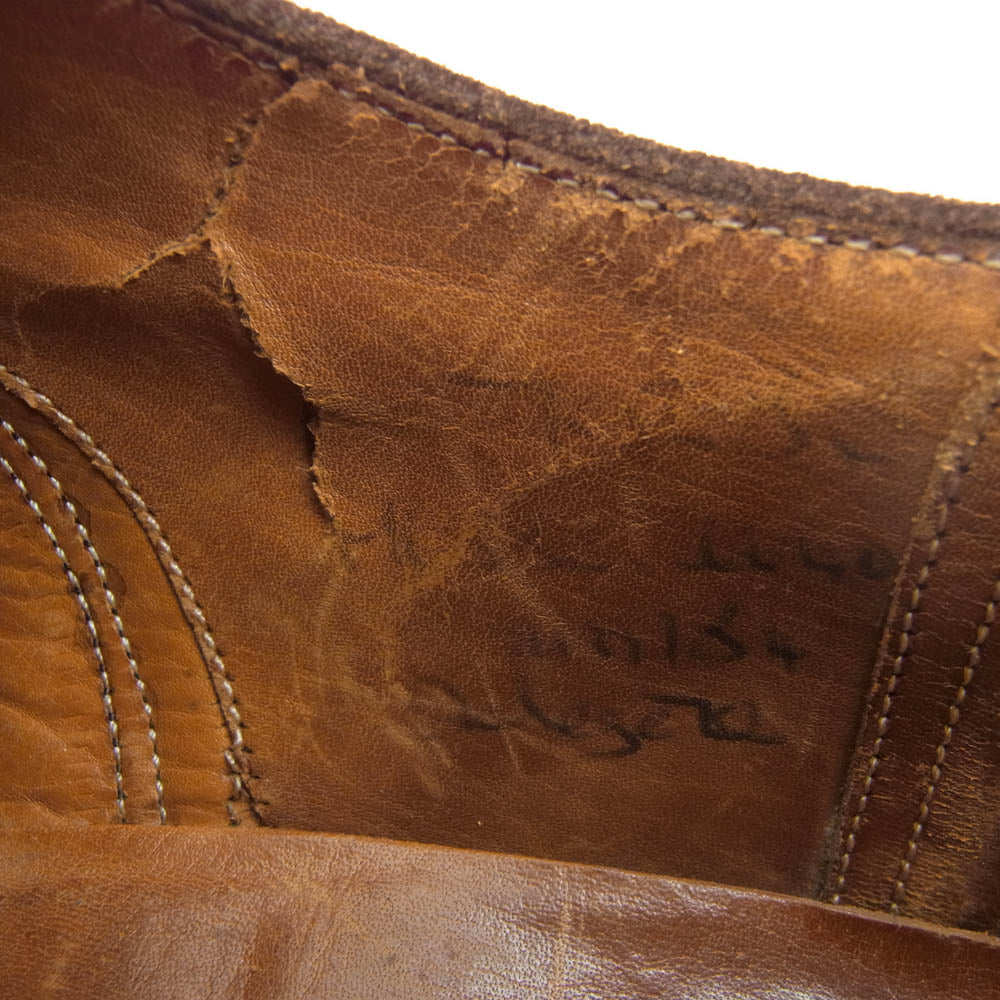 CHURCH'S チャーチ × YANAGIYA ヤナギヤ CONSUL コンサル ストレートチップ スエード レザーシューズ ブラウン系 7【中古】