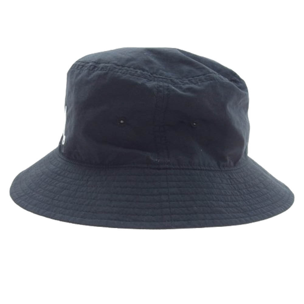 SAINT MICHAEL セントマイケル 23SS SM-S23-0000-074 BUCKET HAT ロゴ刺繍 ナイロン バケットハット ブラック系【中古】