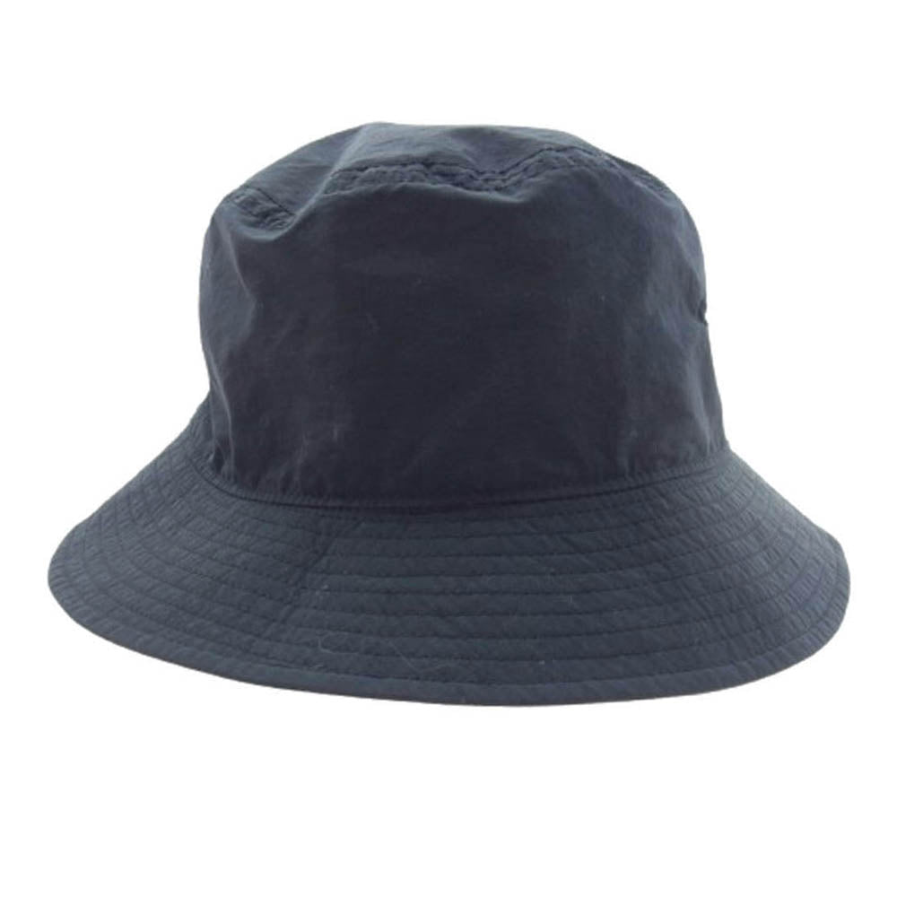 SAINT MICHAEL セントマイケル 23SS SM-S23-0000-074 BUCKET HAT ロゴ刺繍 ナイロン バケットハット ブラック系【中古】