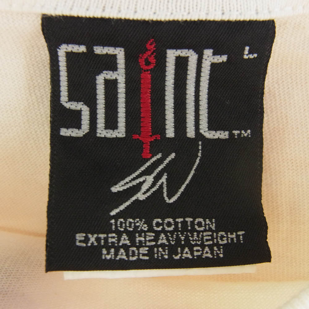 SAINT MICHAEL セントマイケル 24SS SM-YS8-0000-C15 SW SS TEE VEGES グラフィックプリント Tシャツ 半袖カットソー オフホワイト系 L【中古】