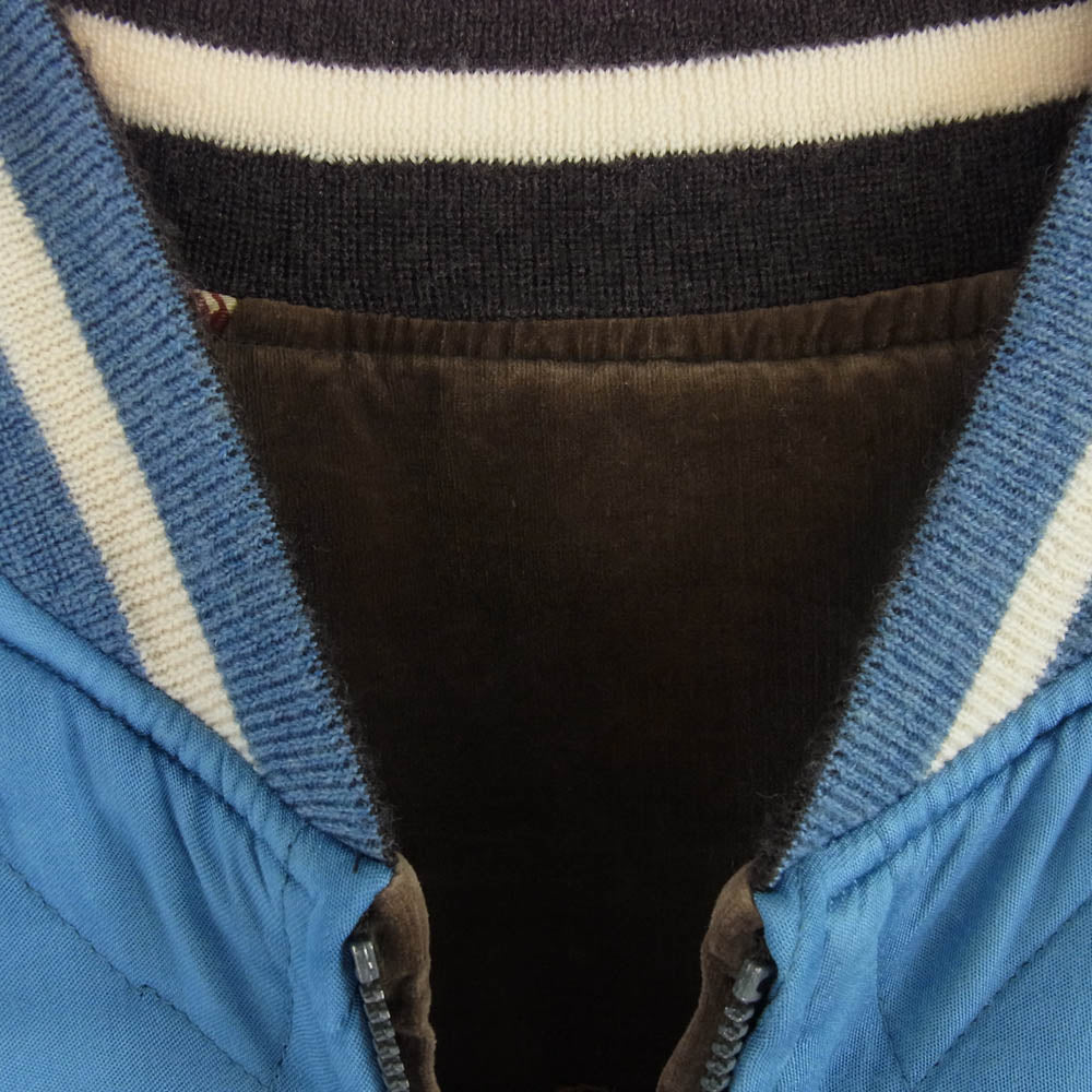 VISVIM ビズビム 15SS 0115105013020 DOUGLAS JKT ダグラス ジャケット スーベニア スカジャン リバーシブル ブルゾン ライトブルー系 ホワイト系 ブラウン系 1【中古】