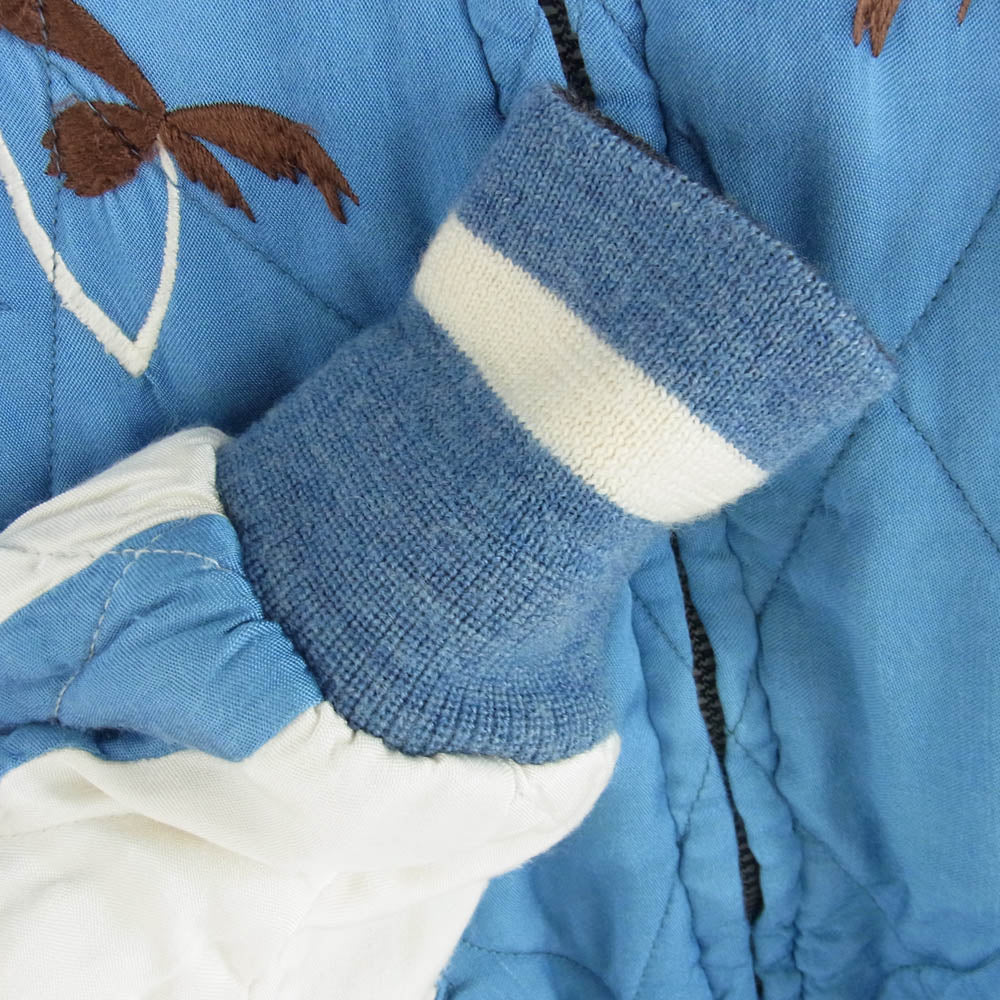 VISVIM ビズビム 15SS 0115105013020 DOUGLAS JKT ダグラス ジャケット スーベニア スカジャン リバーシブル ブルゾン ライトブルー系 ホワイト系 ブラウン系 1【中古】
