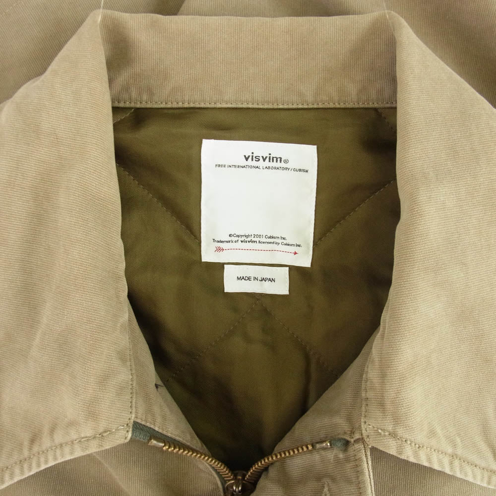 VISVIM ビズビム 23SS 0123105013022 DECKHAND LIGHT JKT デックハンド ライト ジャケット カーキ系 ベージュ系 1【中古】