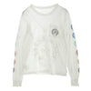 CHROME HEARTS クロムハーツ（原本無） Multi Color Horseshoe L/S Tee マルチカラー ホースシュー プリント ロングスリーブ Tシャツ 長袖カットソー ホワイト系 M【中古】