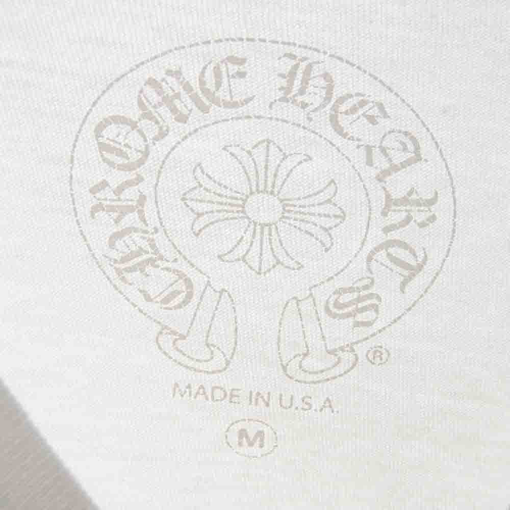 CHROME HEARTS クロムハーツ（原本無） Multi Color Horseshoe L/S Tee マルチカラー ホースシュー プリント ロングスリーブ Tシャツ 長袖カットソー ホワイト系 M【中古】
