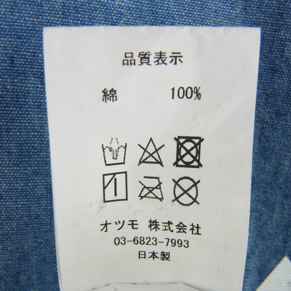 HUMAN MADE ヒューマンメイド 24SS CHAMBRAY WORK SHIRT シャンブレー ワークシャツ 長袖 ブルー系 M【中古】