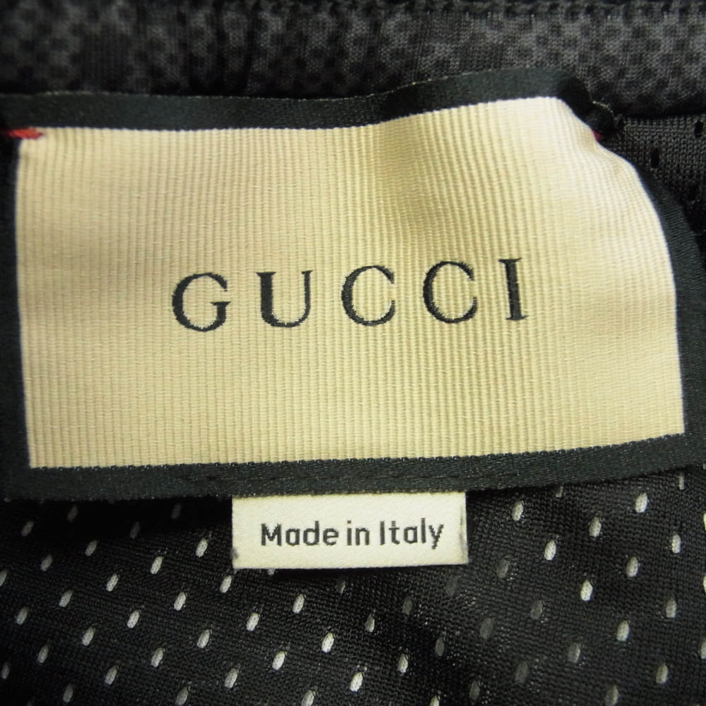 GUCCI グッチ 715192 XJF52 Jumbo GG Jogging Pant ジャンボ GG ジョギングパンツ サイドライン トラックパンツ ブラック系 S【中古】