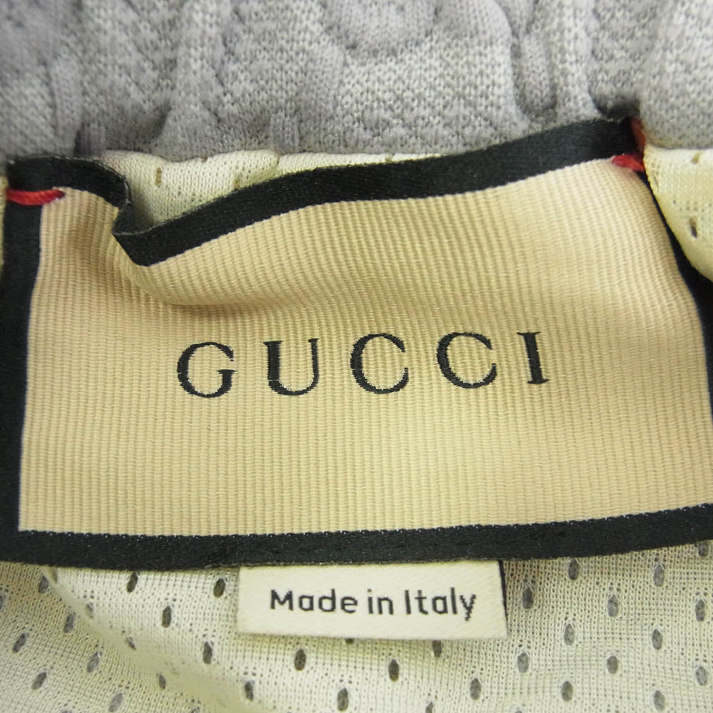 GUCCI グッチ 768574 XJF4N GG Nylon Jacquard Jogging Trouser Light Grey GGナイロン ジャカード ジョギングパンツ ライトグレー グレー系 M【中古】