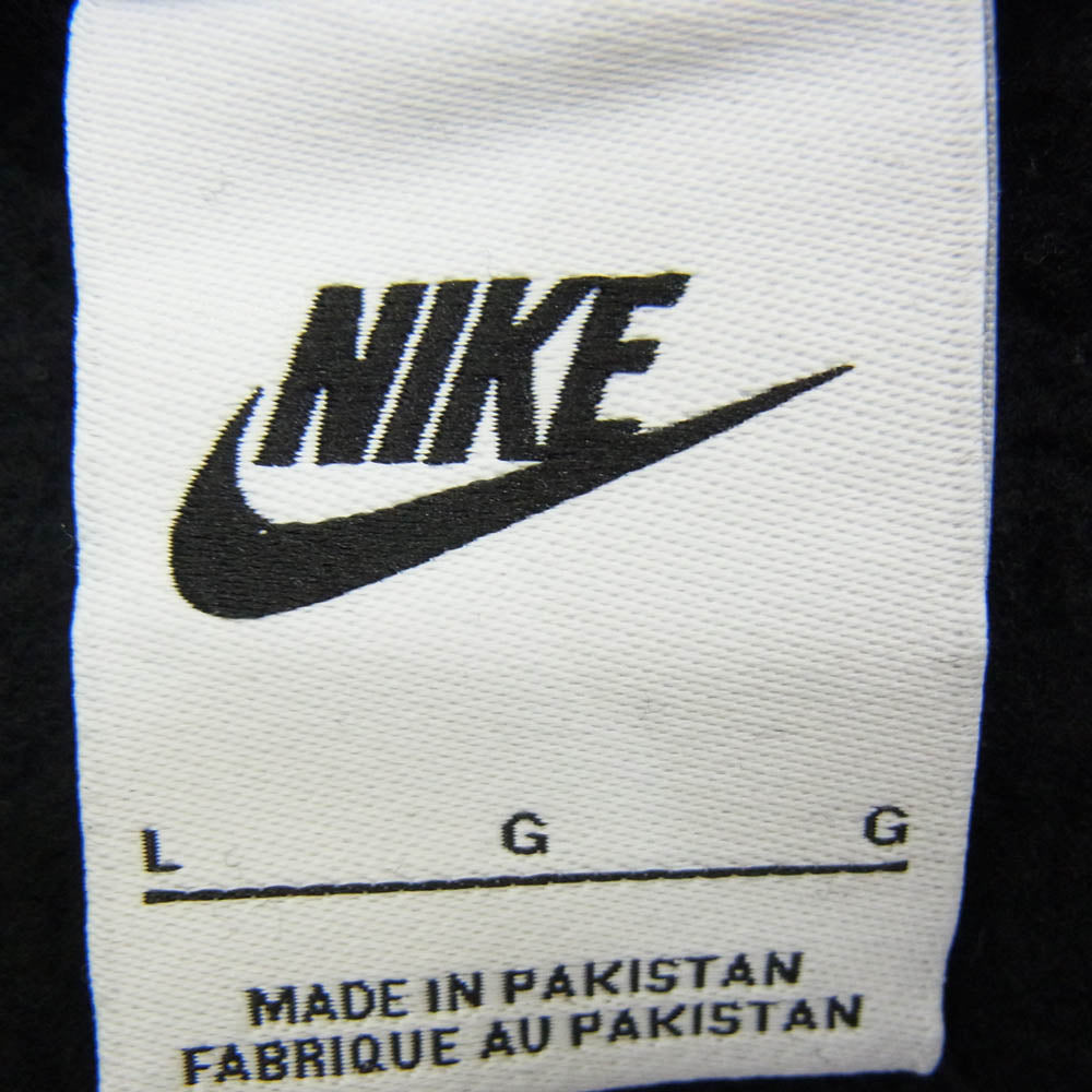 NIKE ナイキ FB7204-010 Air Logo Crew Neck Casual Long Sleeve Fleece Sweatshirt エア ロゴ クルーネック スウェット シャツ トレーナー ブラック系 L【中古】