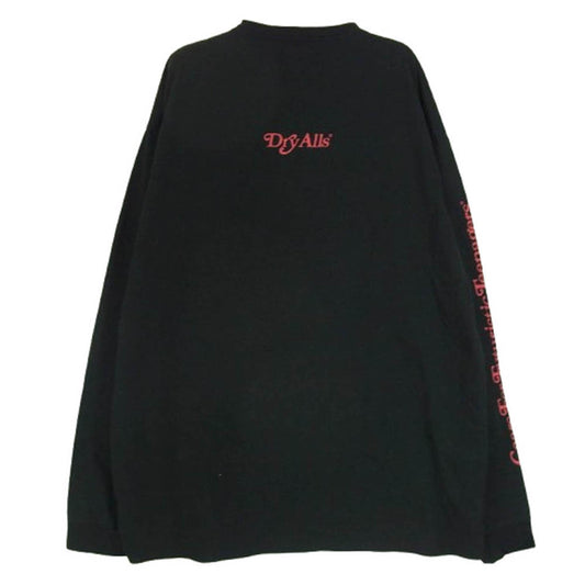 HUMAN MADE ヒューマンメイド × Girls Don’t Cry ガールズ ガールズドントクライ LONG-T GDC プリント ロングスリーブ Tシャツ 長袖 ブラック系 XL【中古】