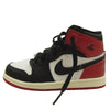 NIKE ナイキ FD1413-106 キッズ TD Air Jordan 1 Retro High OG エアジョーダン1 ハイ OG Black Toe Reimagined TD ブラックトゥリイマジンド スニーカー ホワイト系 ブラック系 レッド系 16cm【新古品】【未使用】【中古】