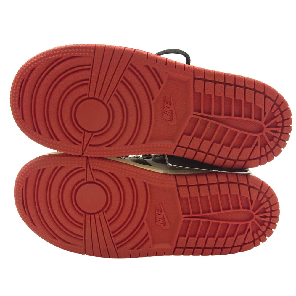 NIKE ナイキ FD1413-106 キッズ TD Air Jordan 1 Retro High OG エアジョーダン1 ハイ OG Black Toe Reimagined TD ブラックトゥリイマジンド スニーカー ホワイト系 ブラック系 レッド系 16cm【新古品】【未使用】【中古】