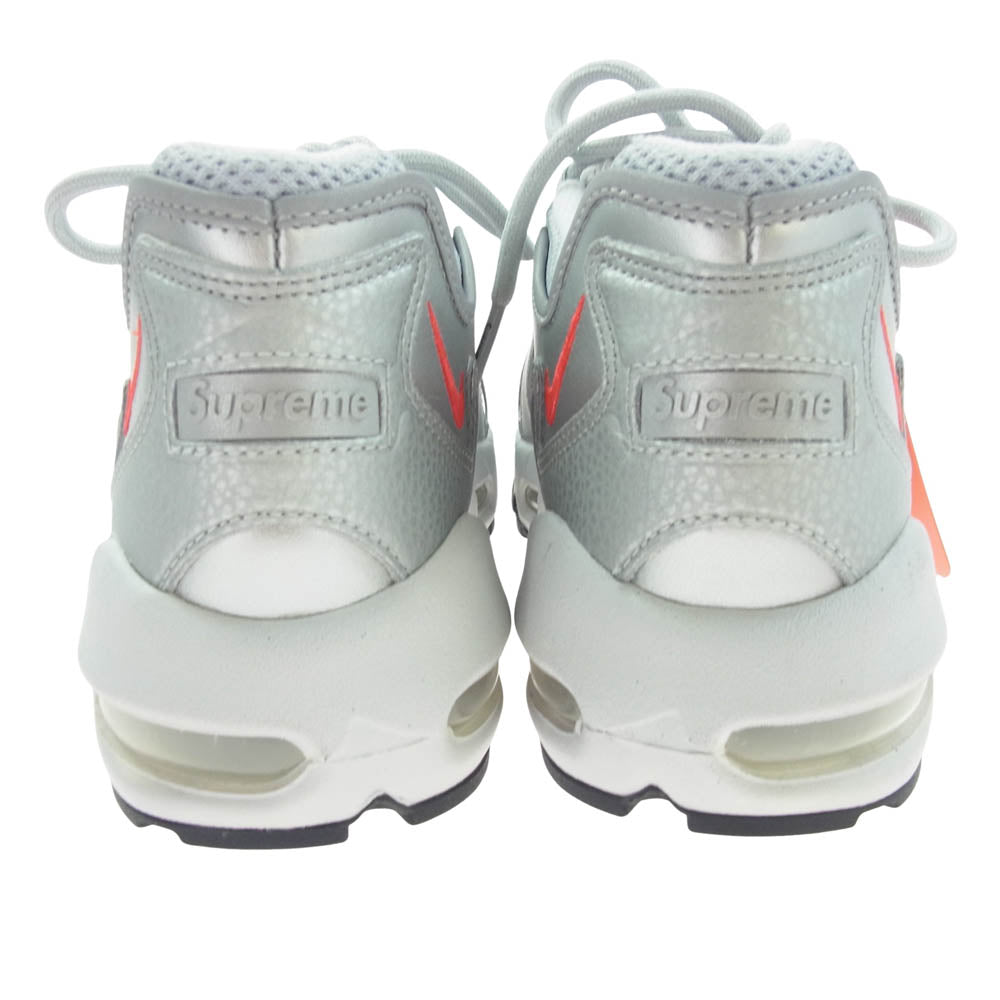 Supreme シュプリーム × NIKE ナイキ CV7652-001 AIR MAX 96 エアマックス METALLIC SILVER SPEED RED CLEAR メタリックシルバー スピードレッド クリア スニーカー シルバー系 26cm【美品】【中古】