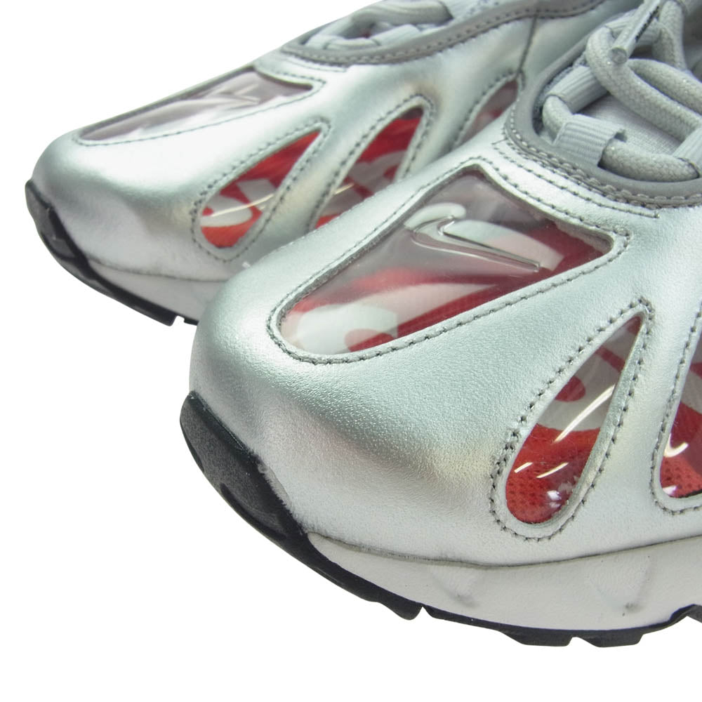 Supreme シュプリーム × NIKE ナイキ CV7652-001 AIR MAX 96 エアマックス METALLIC SILVER SPEED RED CLEAR メタリックシルバー スピードレッド クリア スニーカー シルバー系 26cm【美品】【中古】
