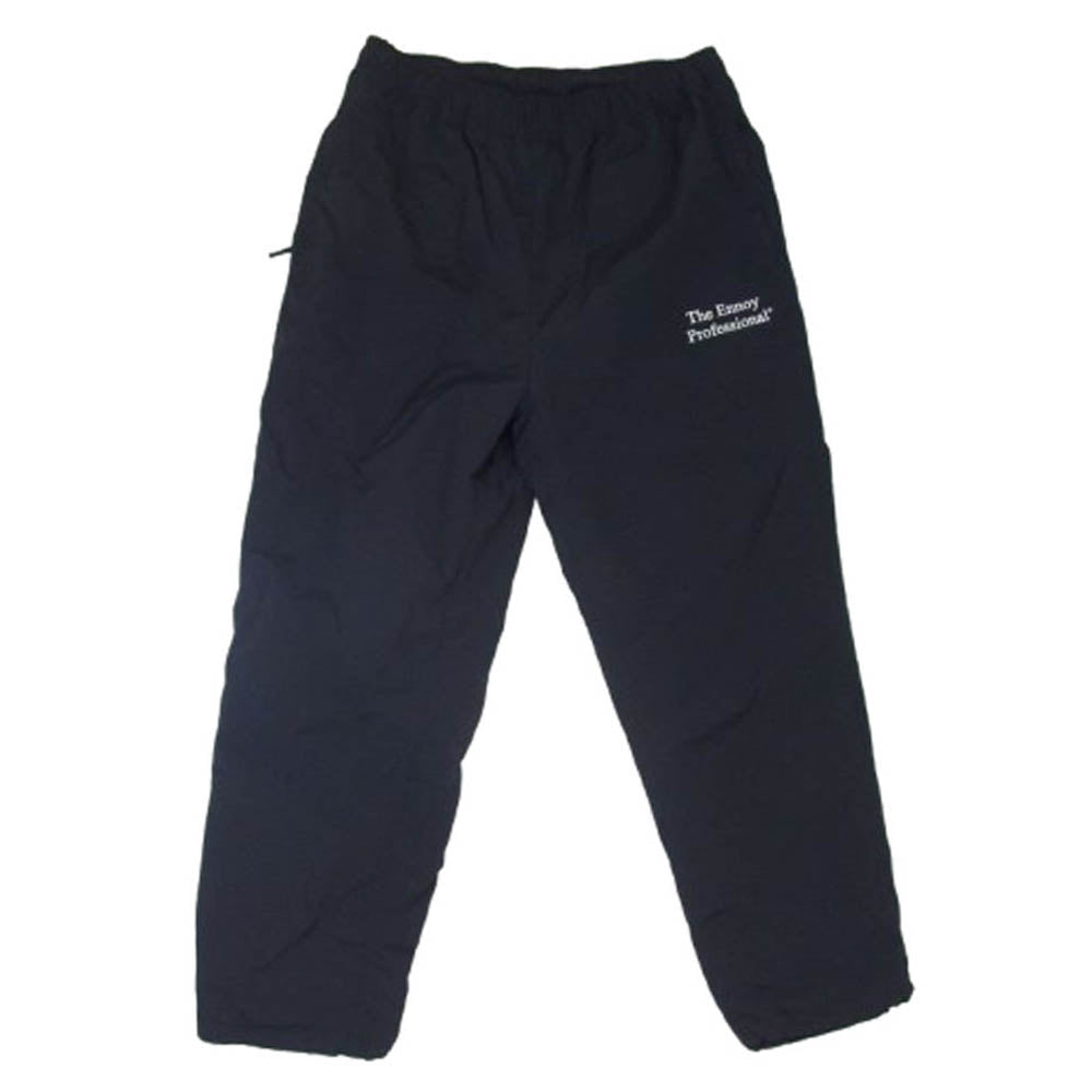 The Ennoy Professional ザ エンノイ プロフェッショナル 21AW AW21BRENPT04LV PADDED NYLON PANTS 中綿 ロゴ刺繍 パデット ナイロン パンツ ブラック系 M【中古】