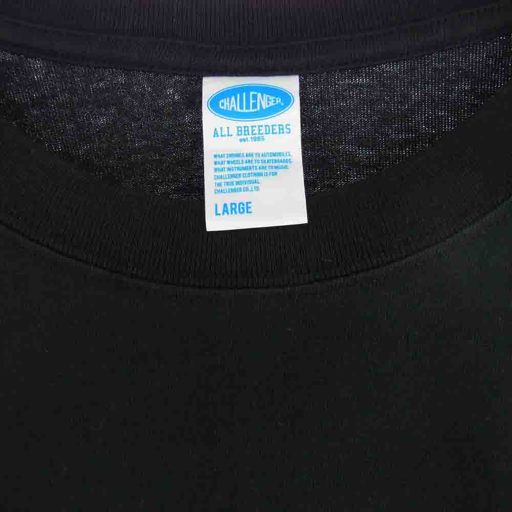 CHALLENGER チャレンジャー CLG-TS025-020 BACK TO LIFE TEE フロントプリント Tシャツ 半袖カットソー ブラック系 L【極上美品】【中古】