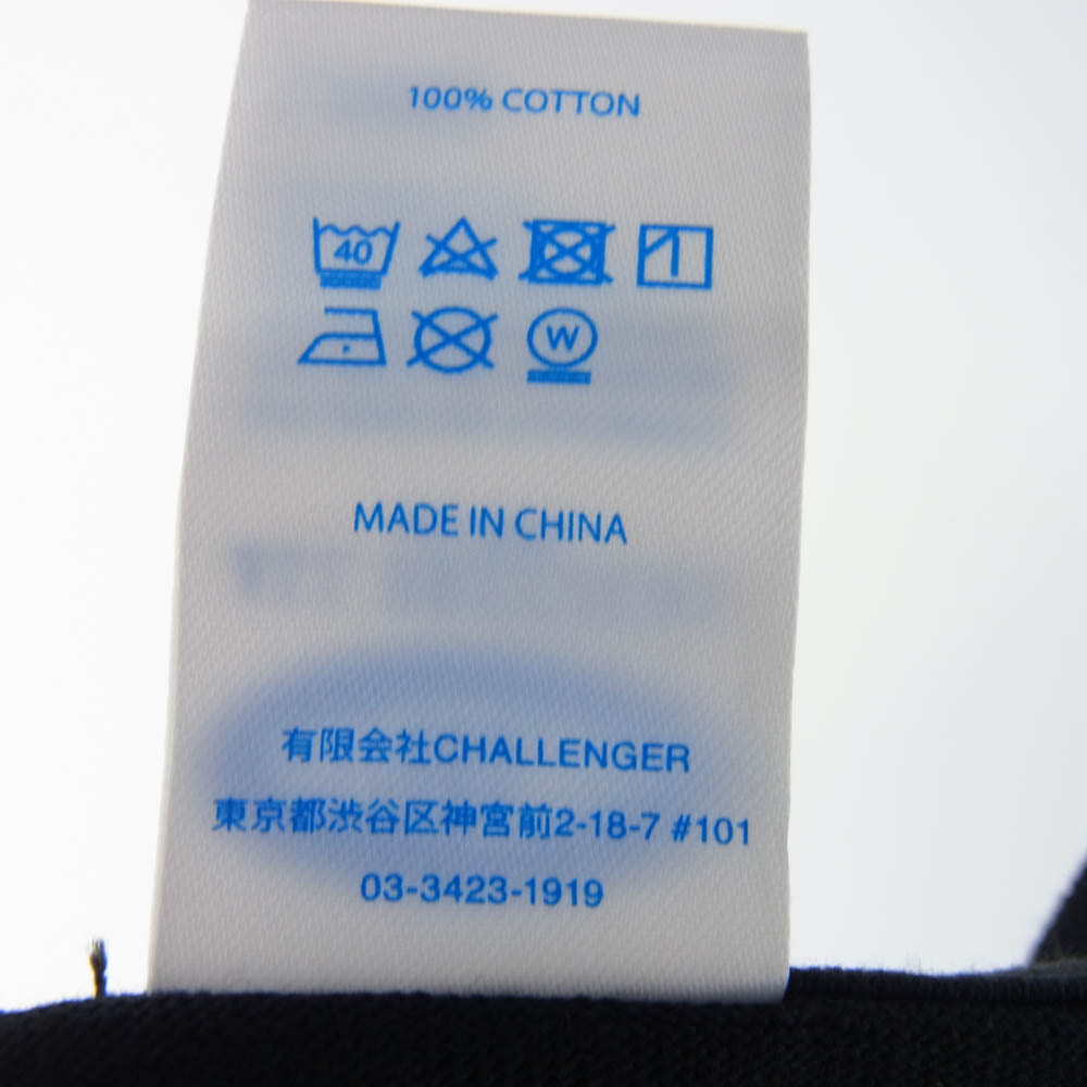 CHALLENGER チャレンジャー CLG-TS025-020 BACK TO LIFE TEE フロントプリント Tシャツ 半袖カットソー ブラック系 L【極上美品】【中古】