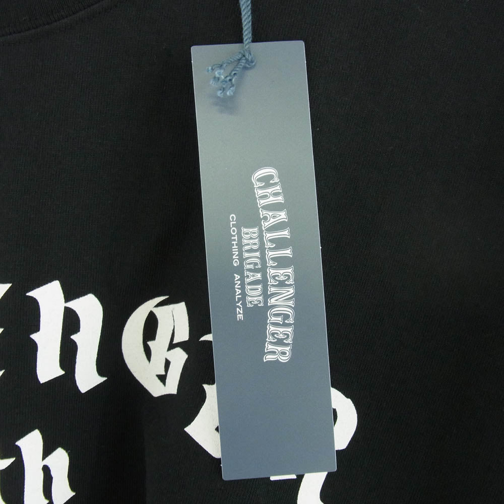 CHALLENGER チャレンジャー CLG-TS025-020 BACK TO LIFE TEE フロントプリント Tシャツ 半袖カットソー ブラック系 L【極上美品】【中古】