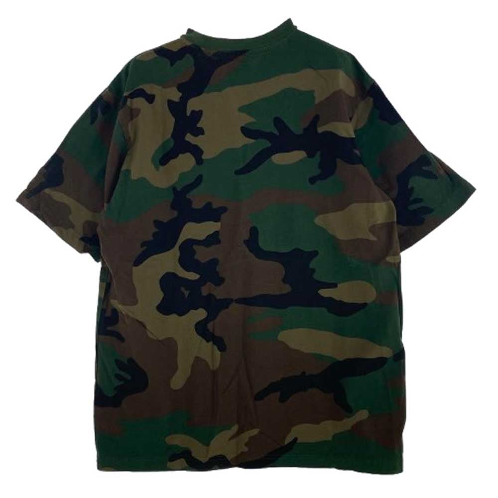 Supreme シュプリーム 18ss Athletic Label S/S Top Woodland Camo カモ 半袖 Tシャツ カーキ系 M【中古】