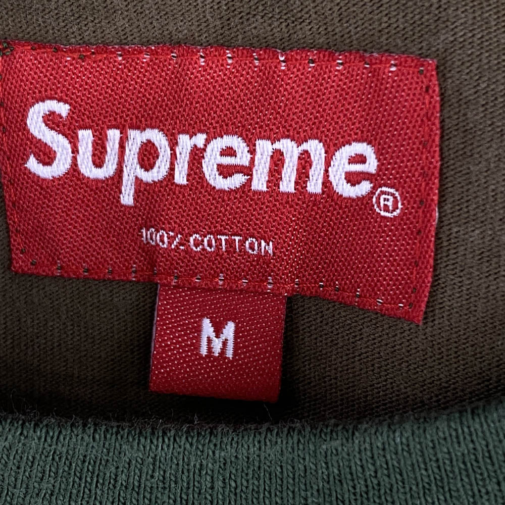 Supreme シュプリーム 18ss Athletic Label S/S Top Woodland Camo カモ 半袖 Tシャツ カーキ系 M【中古】