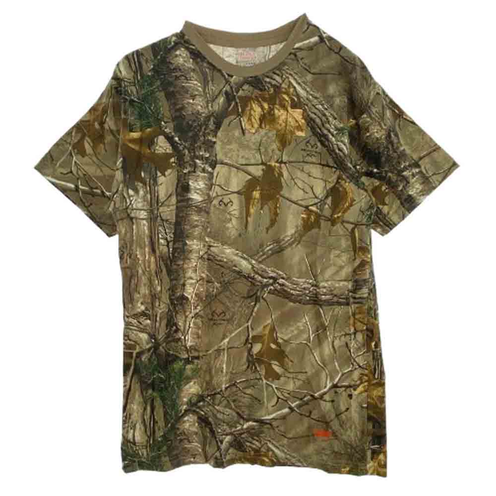 Supreme シュプリーム Hanes ヘインズ Realtree Tees リアルツリー 半袖 Tシャツ ブラウン系 M【中古】