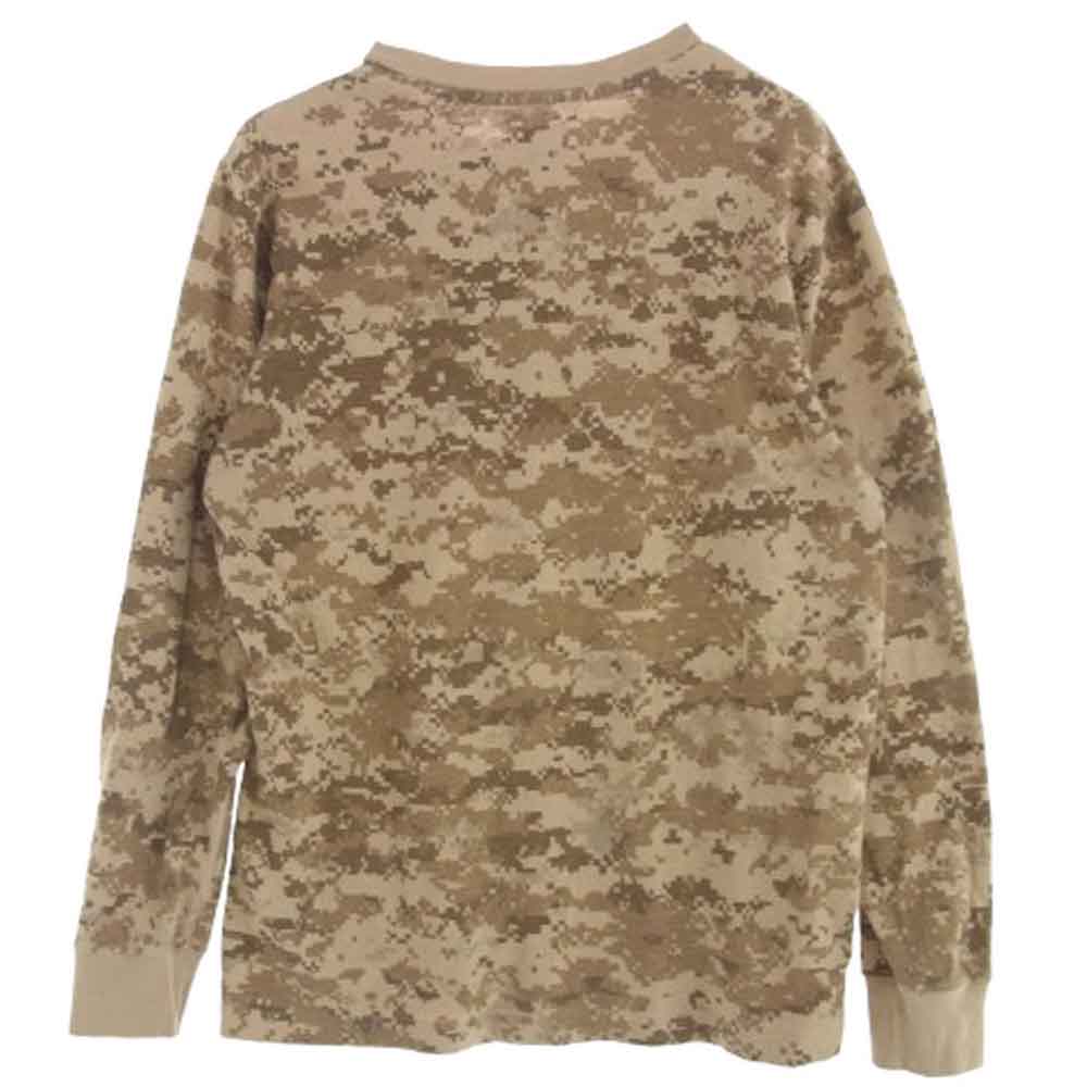 Supreme シュプリーム 17AW Pocket Tee デジカモ ポケット 長袖 Tシャツ ブラウン系 ベージュ系 M【中古】