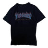 Supreme シュプリーム 15SS THRASHER Flame Logo Tee スラッシャー フレイム ロゴ Tシャツ ブラック系 M【中古】