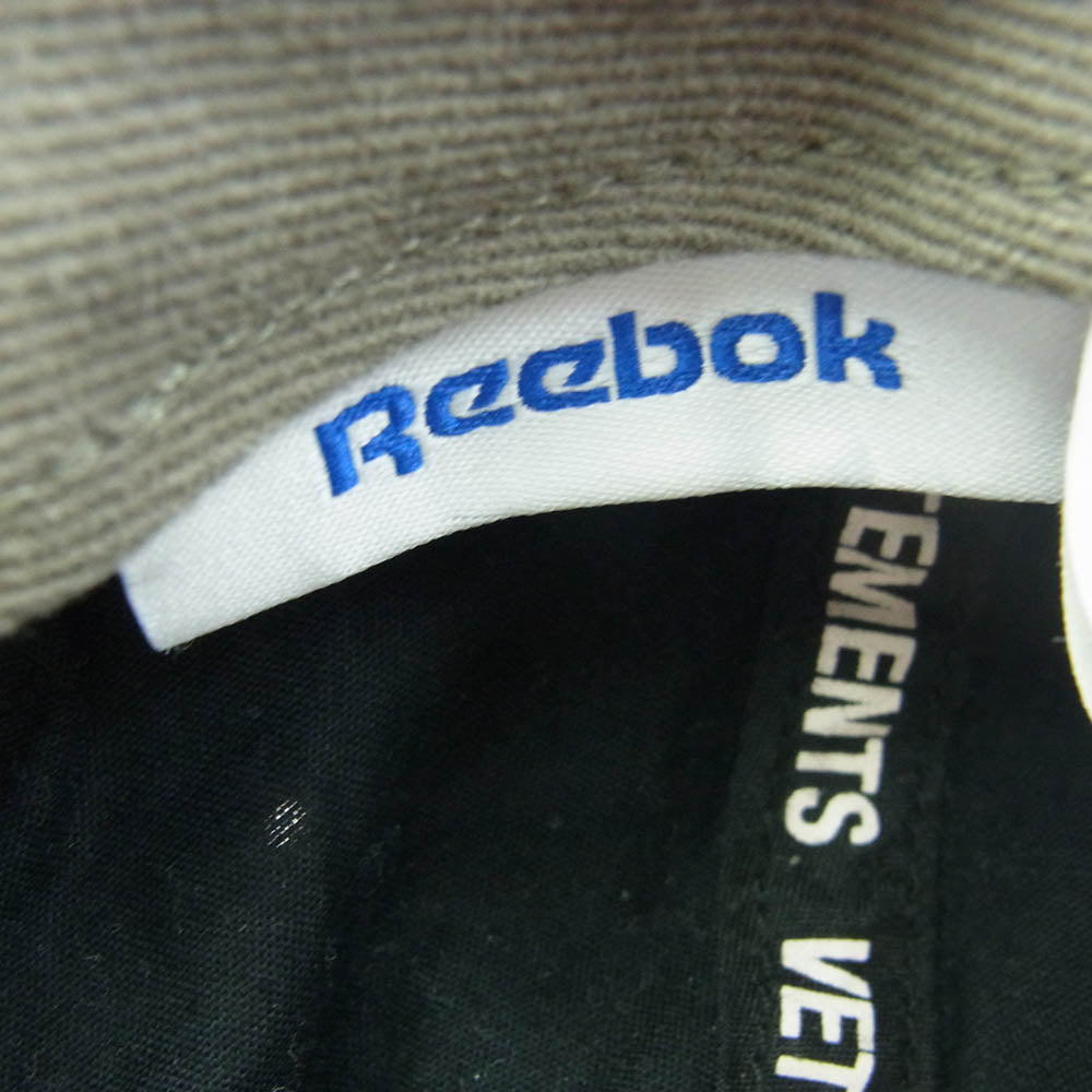 VETEMENTS ヴェトモン 18AW Reebok Baseball Cap リーボック ファイヤーパターン ベースボール キャップ カーキ系【中古】