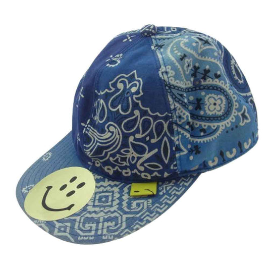 KAPITAL キャピタル K1907XH859 Smile Bandana Cap スマイル バンダナ キャップ ブルー系 F【中古】