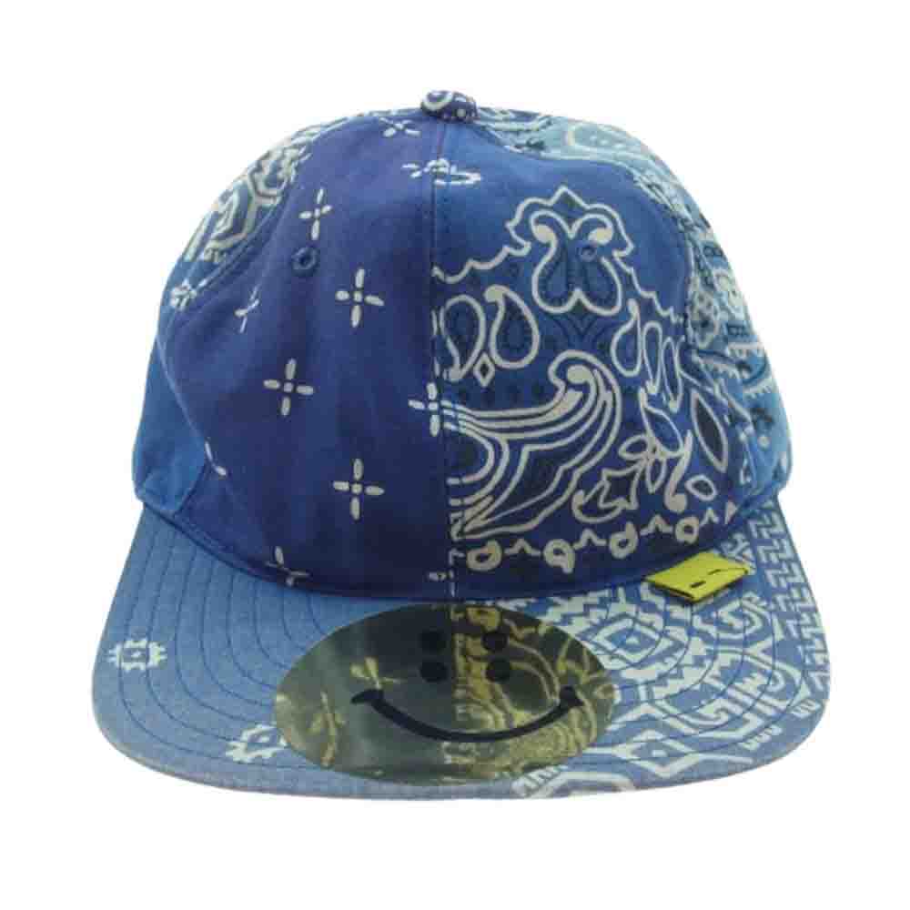 KAPITAL キャピタル K1907XH859 Smile Bandana Cap スマイル バンダナ キャップ ブルー系 F【中古】