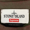 Supreme シュプリーム 7025201S1 × STONE ISLAND ストーンアイランド Dust Treatment Cotton T Shirt  ダスト加工 クルーネックポケット Tシャツ カーキ系 エンジ系 M【中古】